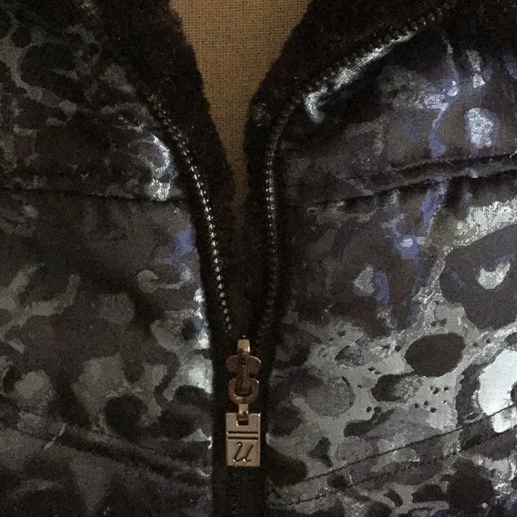 Blue floral reversible vest SZ L - Picture 3 of 5